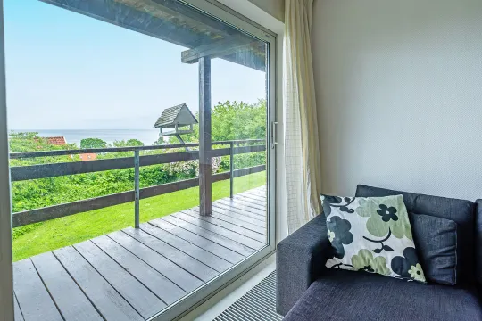 Udsigt fra stuen på Villa Bølshavn