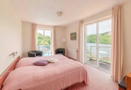 Hotel Hammersø - Dobbeltværelse med balkon og søudsigt A