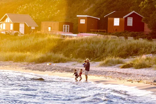 Dejlig sandstrand i Boderne