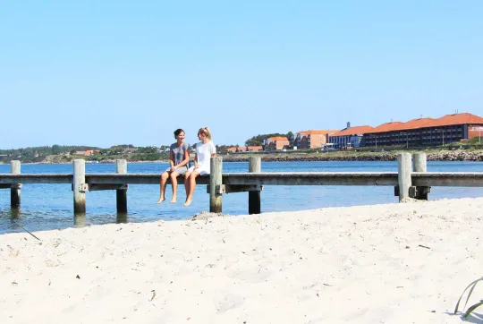 Rønne - Stranden ved Griffen Spahotel