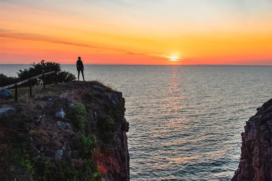 Nordbornholm Solnedgang