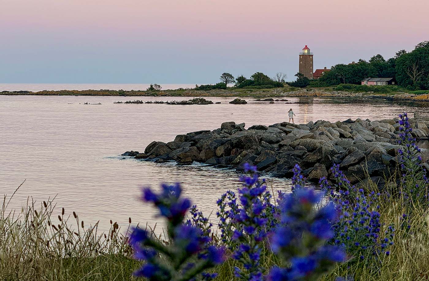 Svaneke Fyr på en sommeraften