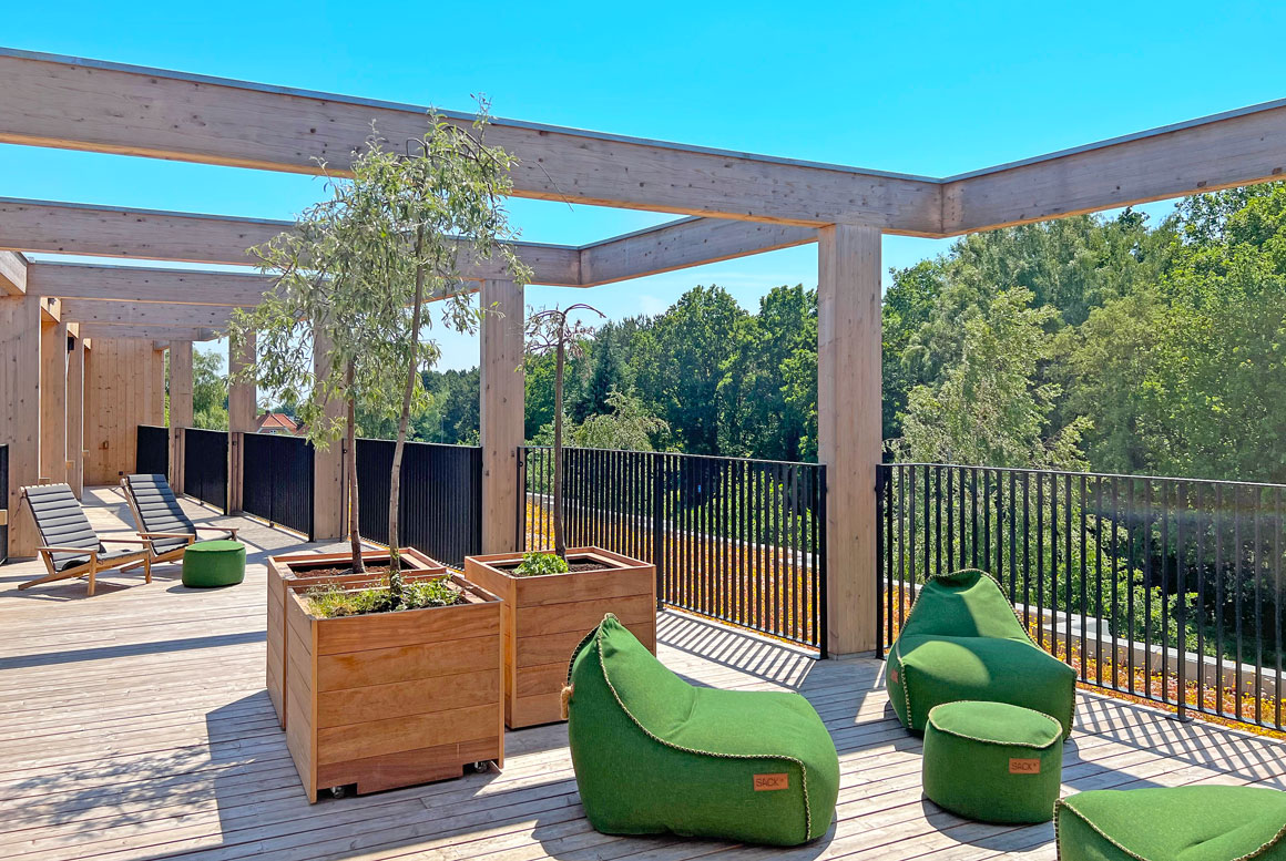 Green Solution House - Tagterrasse